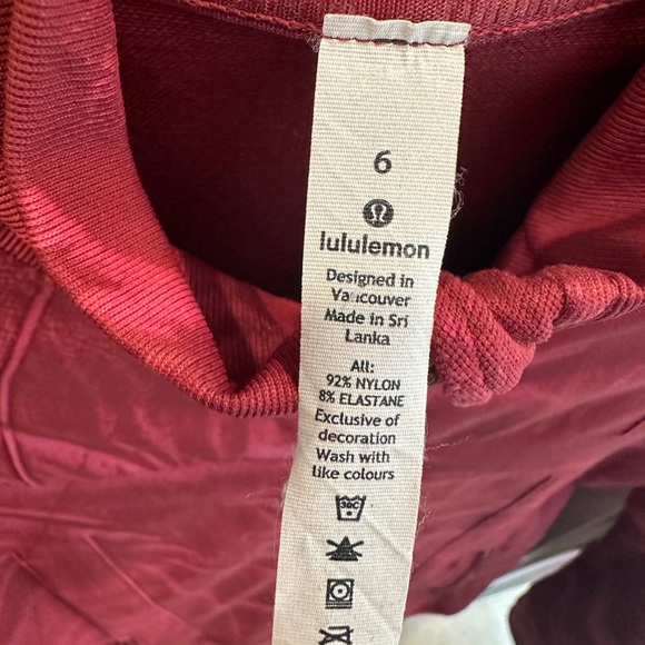 Lululemon Ebb street define jacket Chianti workout gym athleisure sporty Yoga 6 - Picture 17 of 17